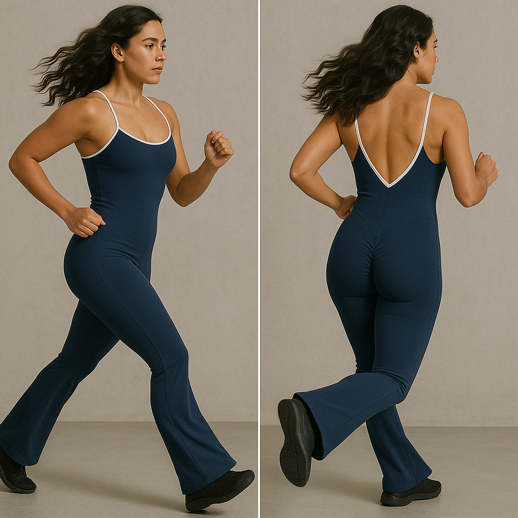 Crisscross Flare Bodysuit