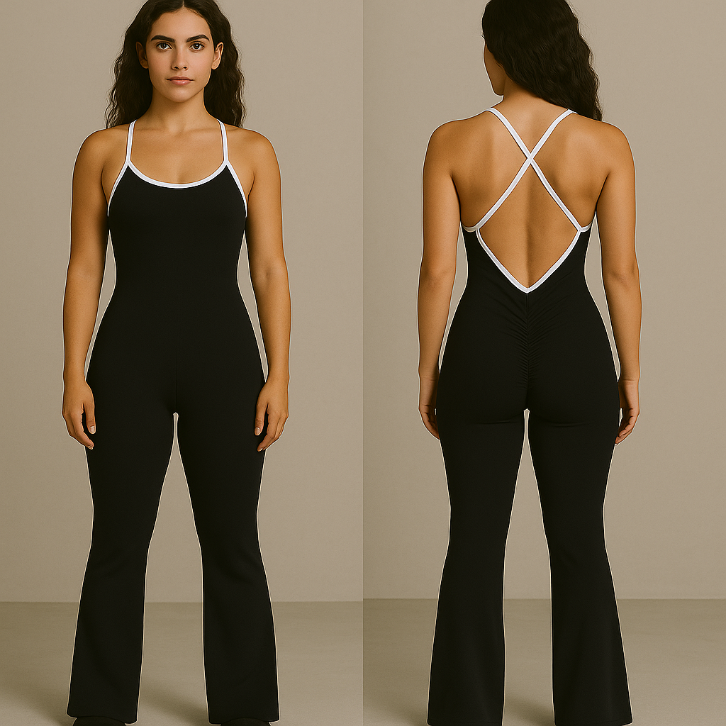 Crisscross Flare Bodysuit
