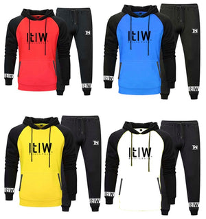 DOUBLE-TONE HOODED TRACKSUITS