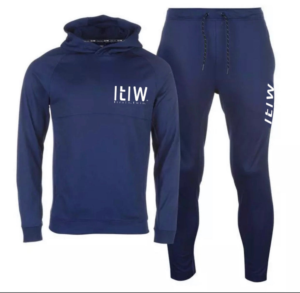 BLUE POLYESTER TRACKSUITS
